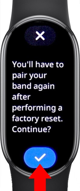 mi band reset - reset