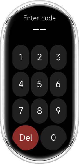 Notify lock screen on Xiaomi smartwatch protecting app content