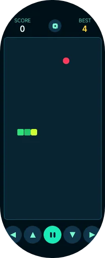 Snake game preview on Xiaomi Smart Band