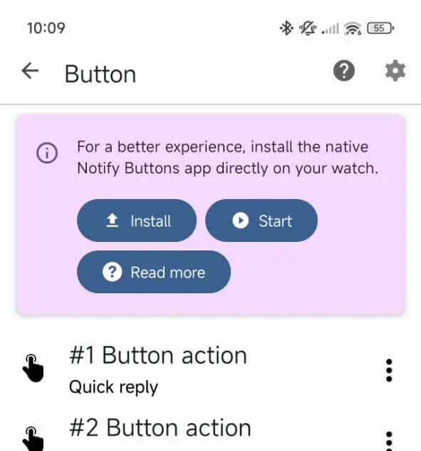 Install Notify Button Actions on your Xiaomi watch using Notify for Xiaomi
