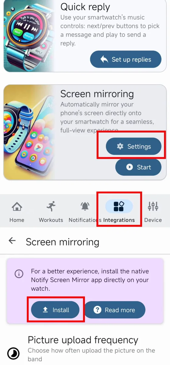 Install Notify Picture on your Xiaomi watch using Notify for Xiaomi