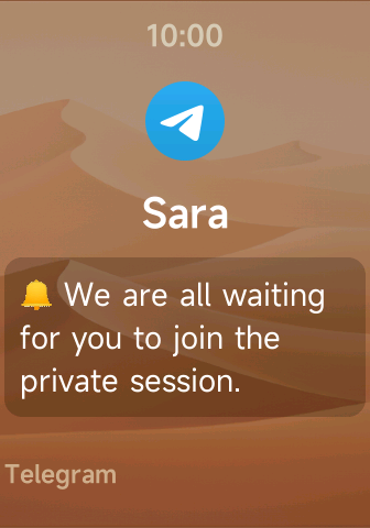 Custom theme preview for Notify app incoming call screen